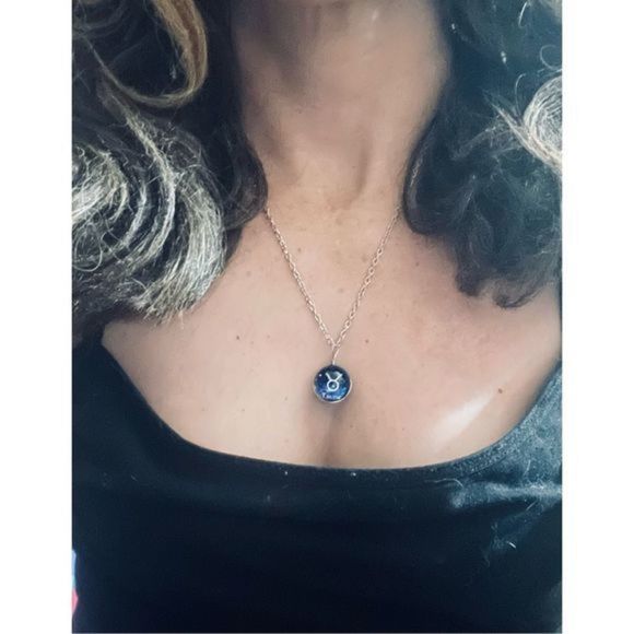 Virgo BLUE GLOBE ZODIAC STAR SIGN HOROSCOPE NECKLACE - Picture 9 of 9